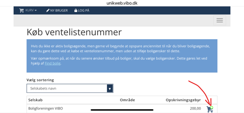 Køb ventelistenummer