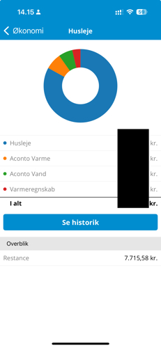 Økonomi, husleje og vaskeri